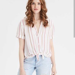 Aerie Button Top